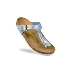 Birkenstock Gizeh REGULAR Sandals PYTHON upper Leather insole Thong/Toe Size 37